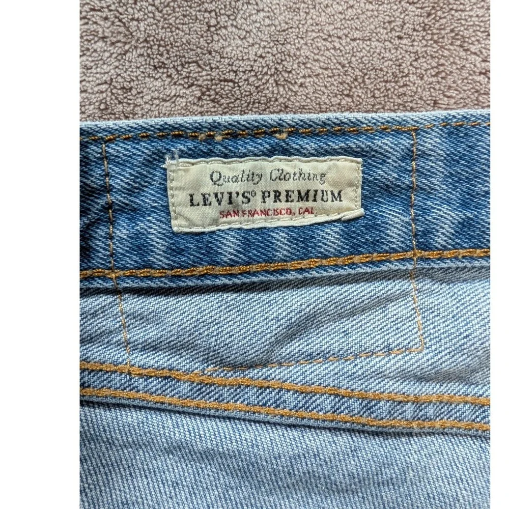 Levis 501 93 Straight Leg Jeans Mens 30x32 Light Wash Blue Denim 501-0093